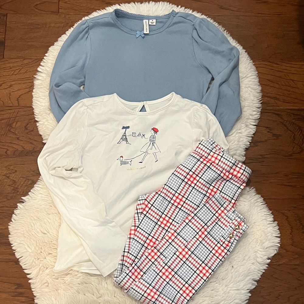 Janie and Jack Paris Set - Blue and White